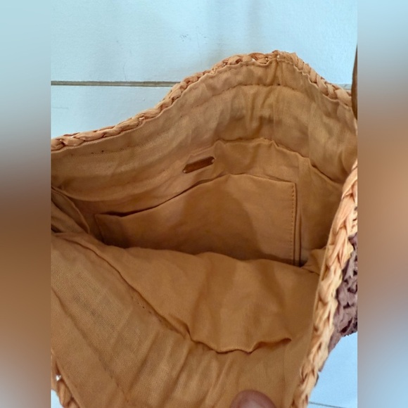 NWOT FREE PEOPLE Heatwave Mini Crossbody Woven Raffia Straw Drawstring Bohemian - Picture 9 of 16